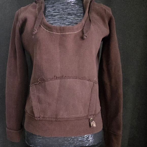 Jacobs Connection Sweaters - Women's Jacobs Connection Chocolate Brown Hoodie